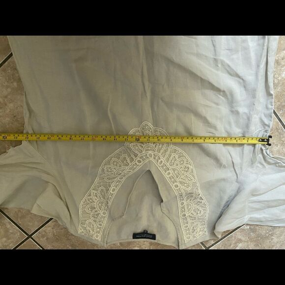 Jones New York 1X Crochet 100% Linen Tunic Blouse - Picture 6 of 7